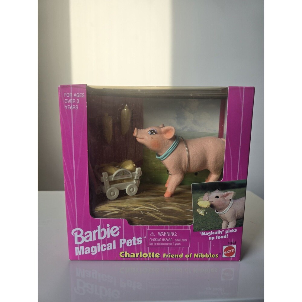 Vintage 1990s Barbie Magical Pets Charlotte Friend of Nibbles Pig Mattel...